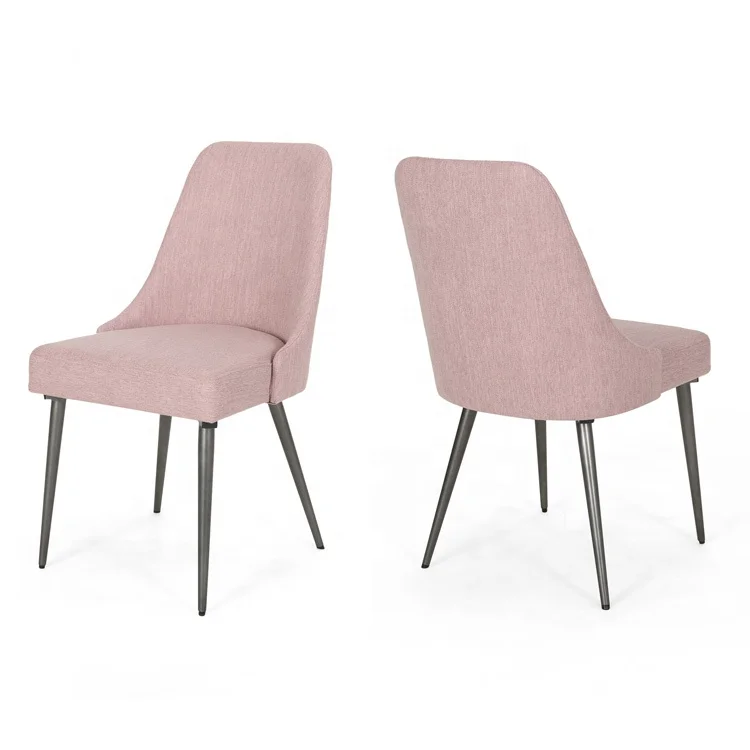 

Free shipping within U.S design furniture nordic modern luxury dining chairs with metal legs set of 2