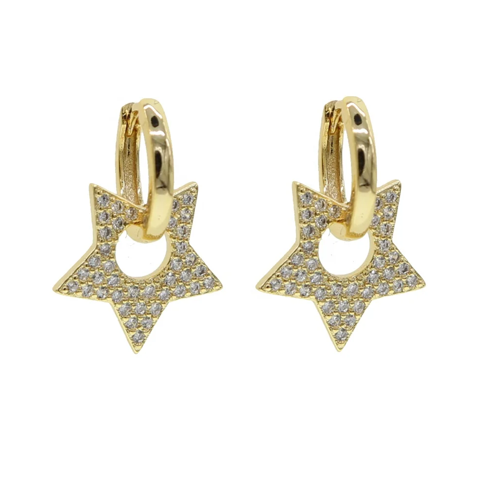 2021 New Minimalist Gold Metal Geometric CZ pave open heart star charm huggie Hoop Earrings For Women Girl Wedding Party Jewelry 
2021 New Minimalist Gold Metal Geometric CZ pave open heart star charm huggie Hoop Earrings For Women Girl Wedding Party Jewelry