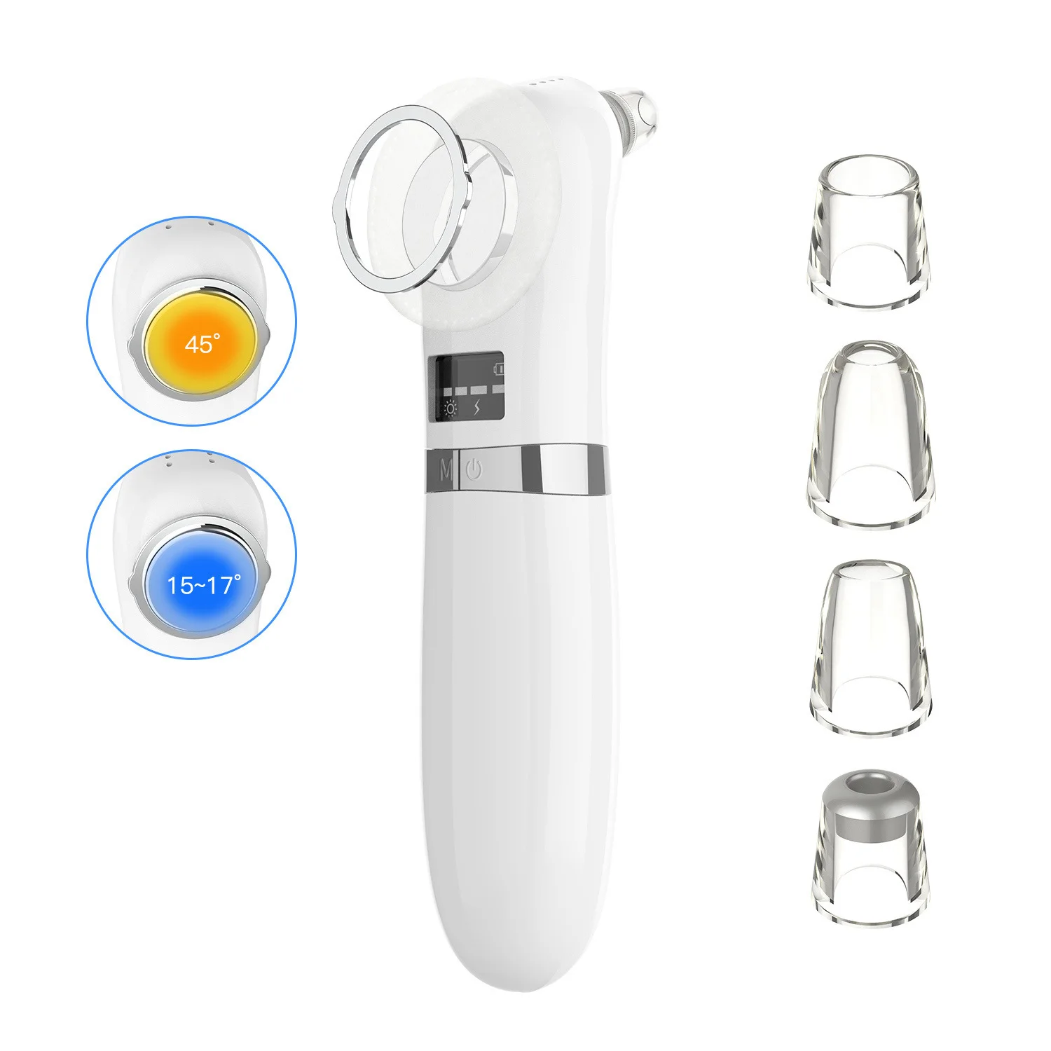 Wand Vacuum-blackhead Cleaner Acne Remover Pimple Cold And Hot Vacuum Blackhead Export Instrument
Wand Vacuum-blackhead Cleaner Acne Remover Pimple Cold And Hot Vacuum Blackhead Export Instrument