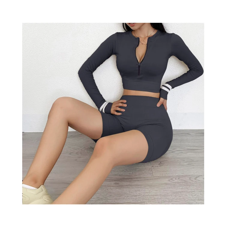 Sportswear Tight Running Breathable Long Sleeve Shorts Quick-Dry Spots Suits Seamless Knit Butt Lift Yoga Set High Waist Fitness, 3 colors
Sportswear Tight Running Breathable Long Sleeve Shorts Quick-Dry Spots Suits Seamless Knit Butt Lift Yoga Set High Waist Fitness, 3 colors