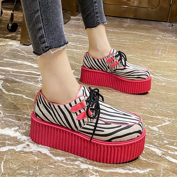 Hot Selling Women Zapatillas Sneaker Wedge Thick Sole Femme 2020 Wholesale Woman Shoes Animal Print Spike Fashion Sport Sneakers, Neon yellow \ black \hot red
Hot Selling Women Zapatillas Sneaker Wedge Thick Sole Femme 2020 Wholesale Woman Shoes Animal Print Spike Fashion Sport Sneakers, Neon yellow \ black \hot red