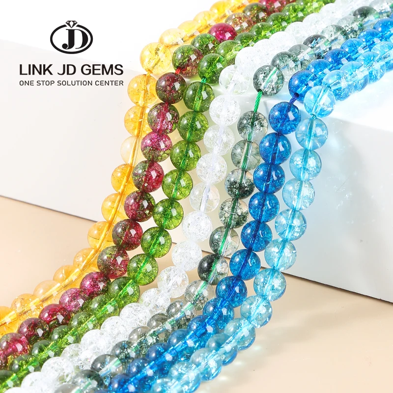 Natural Stone Multicolor Crack Quartz Crystal Frizzling Rock Popcorn Round Loose Beads For Jewelry Making
Natural Stone Multicolor Crack Quartz Crystal Frizzling Rock Popcorn Round Loose Beads For Jewelry Making