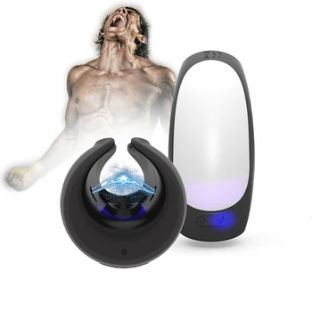 Medical Silicone Soft Male Sex Toys Masturbator Wired Remote Control