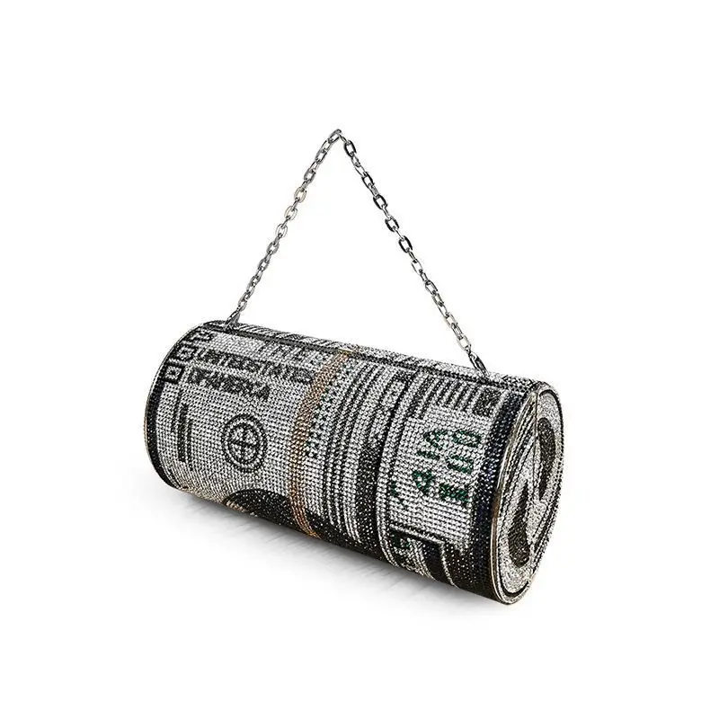 2020 Top Selling Diamond Evening Bags Ladies Dollar 100 Grand Money Bag Round Purse Handmade Dance Party Bag, 2colors
2020 Top Selling Diamond Evening Bags Ladies Dollar 100 Grand Money Bag Round Purse Handmade Dance Party Bag, 2colors