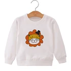 Girls Sweatshirts Boys Girls White Color Hoodies Children Clothing Custom Design Kids Sweatshirts