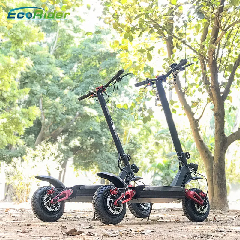 EcoRider E4-9 off road strong power dual ultra motor electric scooter,11inch foldable electric scooter price, Black 
EcoRider E4-9 off road strong power dual ultra motor electric scooter,11inch foldable electric scooter price, Black