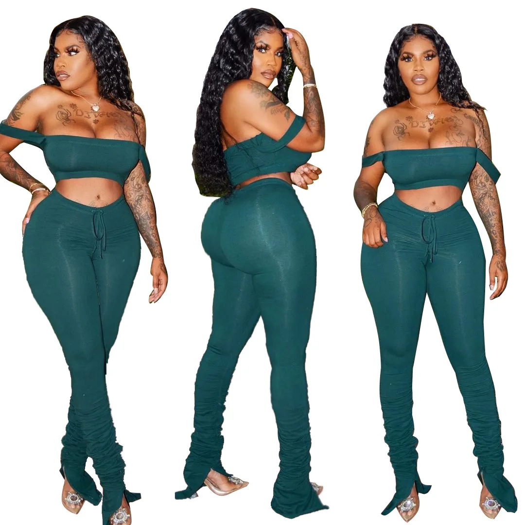 Summer 2021 Sets 2 Piece Outfit Yoga Stacked Leggings with Sports Bra Jogging Suits Tracksuit Pants Set, Picture shows
Summer 2021 Sets 2 Piece Outfit Yoga Stacked Leggings with Sports Bra Jogging Suits Tracksuit Pants Set, Picture shows