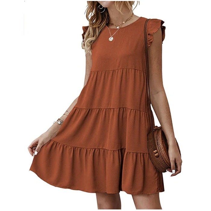 Plus size Multi-color summer dress short sleeve solid color loose casual dresses, As picture or customize color
Plus size Multi-color summer dress short sleeve solid color loose casual dresses, As picture or customize color