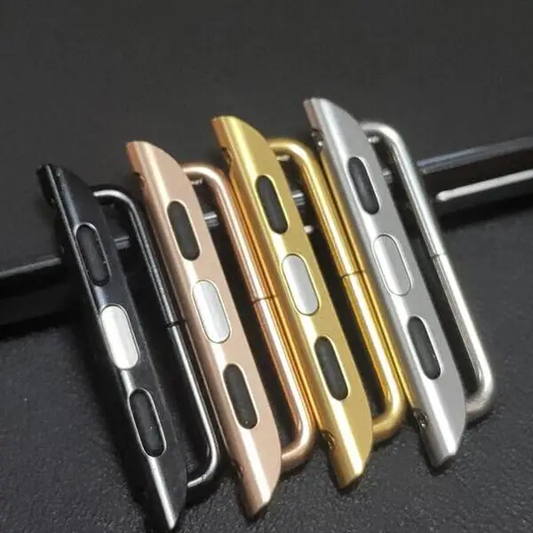 Watch adapter Stainless steel watch accessories 38mm 40mm 42mm 44mm Smart Apple Watch strap screw connector 
Watch adapter Stainless steel watch accessories 38mm 40mm 42mm 44mm Smart Apple Watch strap screw connector
