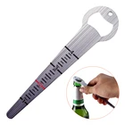 Funny 3D printing key bottle opener stainless steel beer opener with dividing ruler