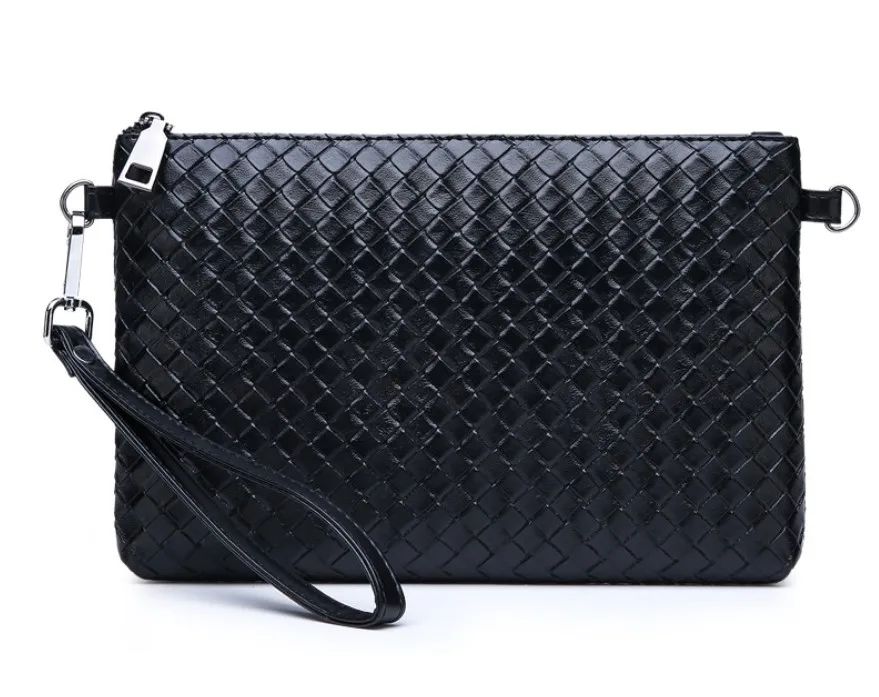 Vegan Leather Weave pattern Women Mens Clutch Bag Purse Handbag Hand Bag Big Clutch Wallet Black
Vegan Leather Weave pattern Women Mens Clutch Bag Purse Handbag Hand Bag Big Clutch Wallet Black