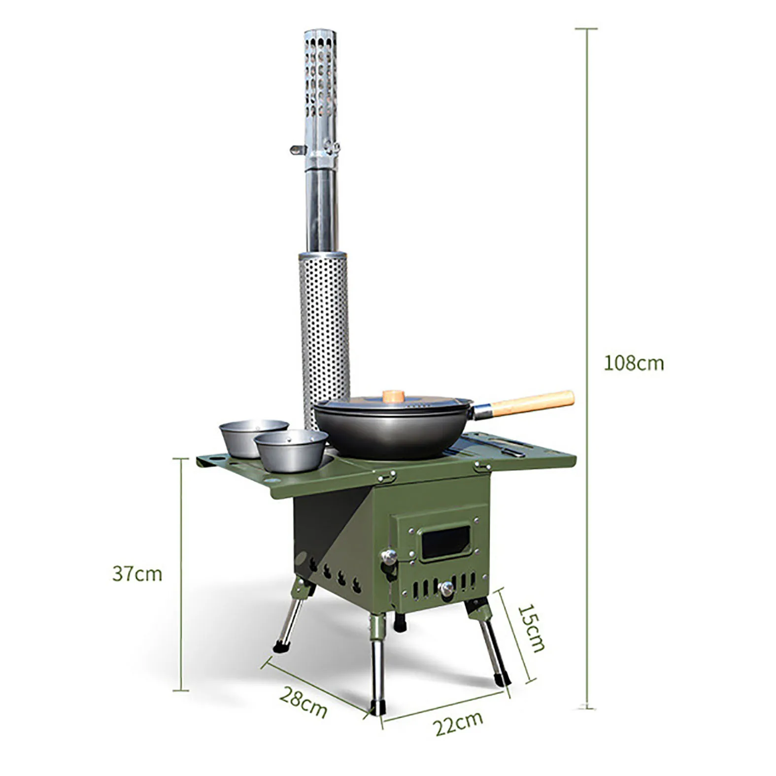 Outdoor Hout Fire Portable Camping Stove Multifunctionele Auto Vouwen Kachel Picknick Kachel, Green
Outdoor Hout Fire Portable Camping Stove Multifunctionele Auto Vouwen Kachel Picknick Kachel, Green