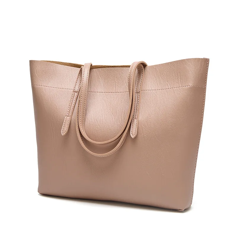 European and American new women retro oil leather bag new simple trend fashion female bag tote big bags promotion, Customizable
European and American new women retro oil leather bag new simple trend fashion female bag tote big bags promotion, Customizable
