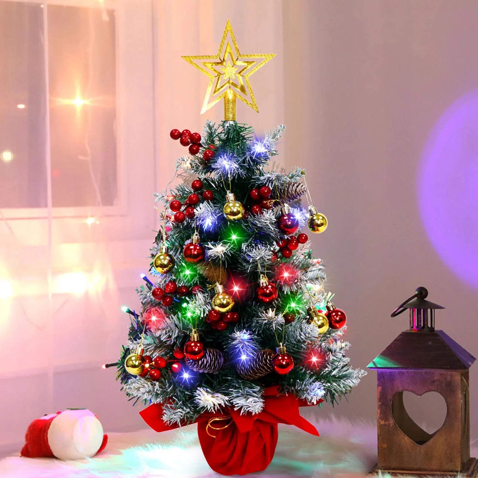 Ourwarm 60 cm Xmas indoor decoration supplies Mini Table Top Artificial Small Christmas Trees
Ourwarm 60 cm Xmas indoor decoration supplies Mini Table Top Artificial Small Christmas Trees