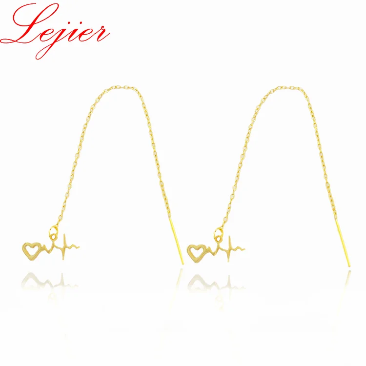 LEJIER2021 mini love beautiful fashion chain lifeline 18 k gold plated earring hook and lovely ears of high quality stainless st
LEJIER2021 mini love beautiful fashion chain lifeline 18 k gold plated earring hook and lovely ears of high quality stainless st