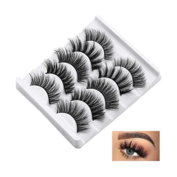 Reusable Daily Makeup Wedding Party Use 5 pairs Black Fluffy Long Soft And Comfortable Natural 3d False Eyelashes
Reusable Daily Makeup Wedding Party Use 5 pairs Black Fluffy Long Soft And Comfortable Natural 3d False Eyelashes