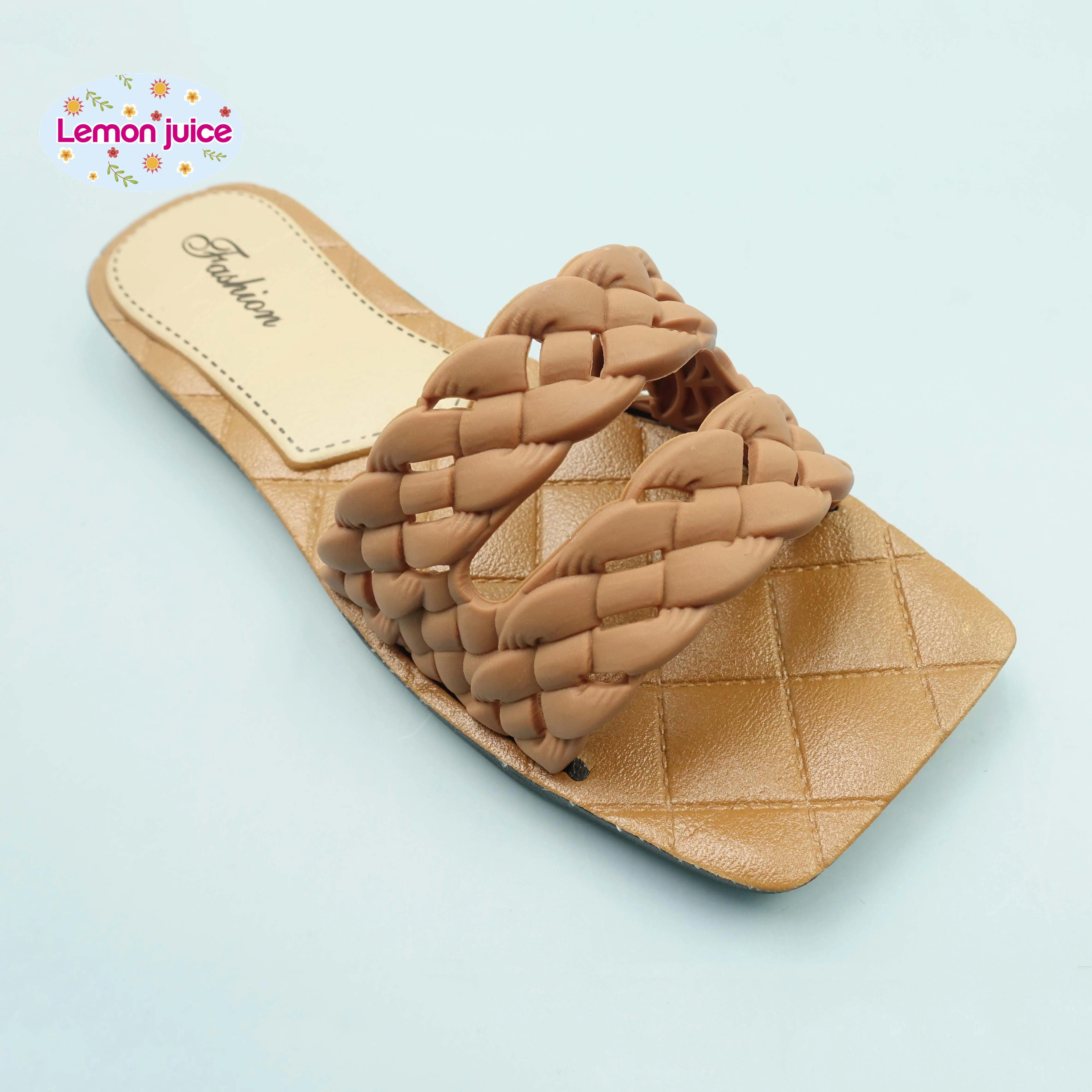 China factory wholesale designers slippers flat sole anti slip fashion summer sandals for women, Black, blue, brown and white
China factory wholesale designers slippers flat sole anti slip fashion summer sandals for women, Black, blue, brown and white