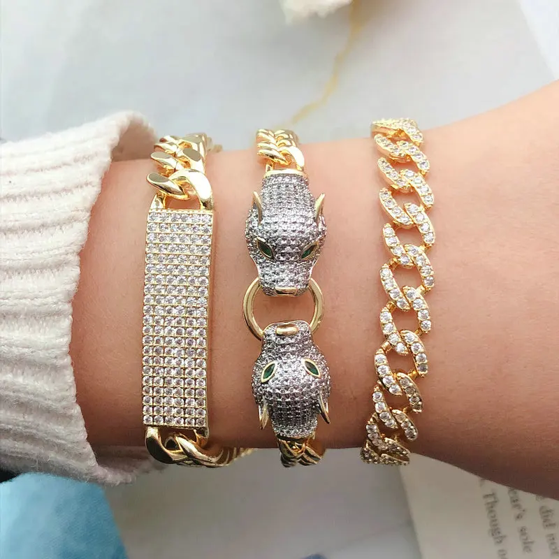 2021 hot products Leopard head gold plated color adjustable flat chain bracelets women personalized fashion jewelry
2021 hot products Leopard head gold plated color adjustable flat chain bracelets women personalized fashion jewelry