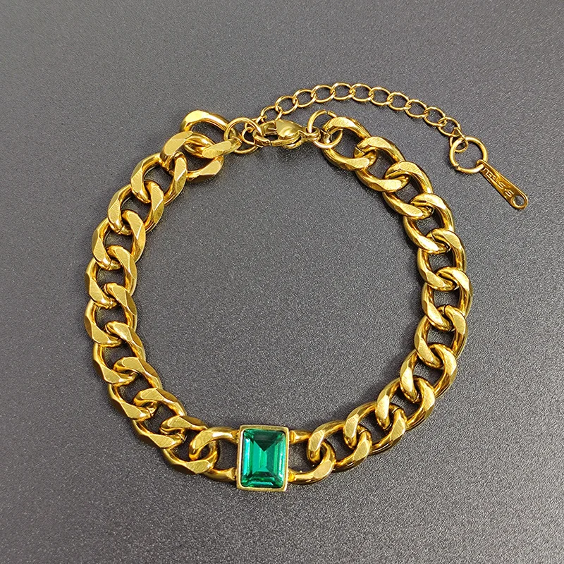 Titanium steel fashion niche design grandmother zircon jewelry bracelet female personality simple and versatile jewelry
Titanium steel fashion niche design grandmother zircon jewelry bracelet female personality simple and versatile jewelry