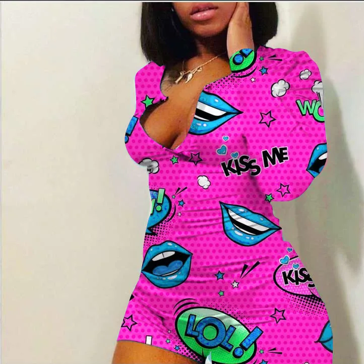 Factory price 2021 hot printed women onsies pajamas nightwear adult woman nightwear sleepwear
Factory price 2021 hot printed women onsies pajamas nightwear adult woman nightwear sleepwear