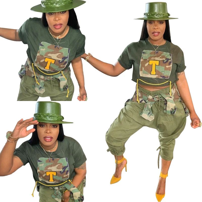 Best Selling Tshirts For Ladies Fashion Crew Neck Casual Women Tshirt Letters Summer Camouflage Printing Crop Top Tshirt, Army green
Best Selling Tshirts For Ladies Fashion Crew Neck Casual Women Tshirt Letters Summer Camouflage Printing Crop Top Tshirt, Army green
