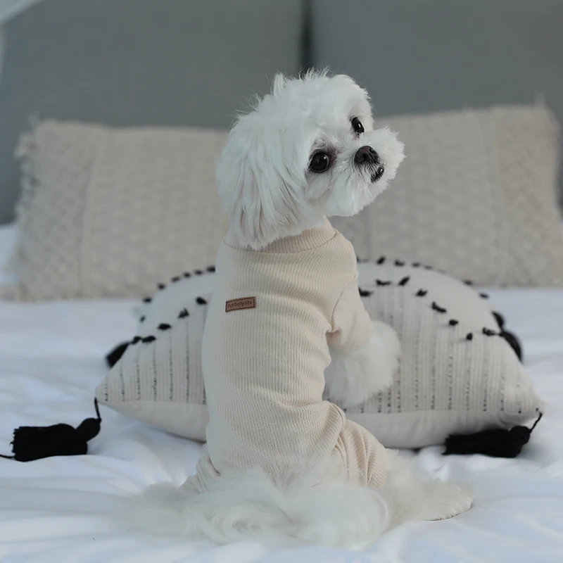 New Best Selling Pet Clothing Dog T shirt Comfortable Skin-Friendly Dog Bottoming Shirt Pets Accessories Dogs Clothes For KR JP