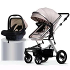 Baby 3 In Babi Stroller Lightweight Multifunction 3 In 1 Portable EN Certificate Child Safety Car Seat Baby Pram Stroller