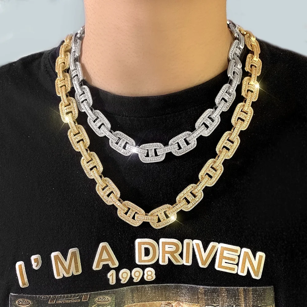 Silver plated hip hop Cuban chain for men bling cubic zirconia diamond necklaces Cuban link chain, Gold,silve
Silver plated hip hop Cuban chain for men bling cubic zirconia diamond necklaces Cuban link chain, Gold,silve