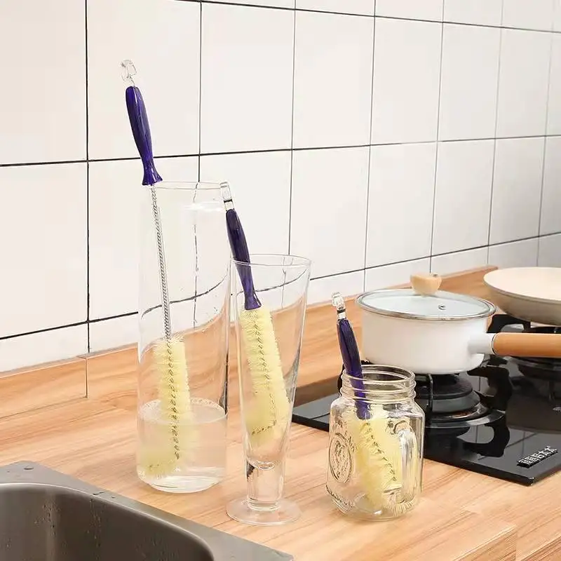 Multi Function long handle Handle Bottle Cleaning Brush plastic portable pot and cuP Brush Cleaner, Blue handle
Multi Function long handle Handle Bottle Cleaning Brush plastic portable pot and cuP Brush Cleaner, Blue handle