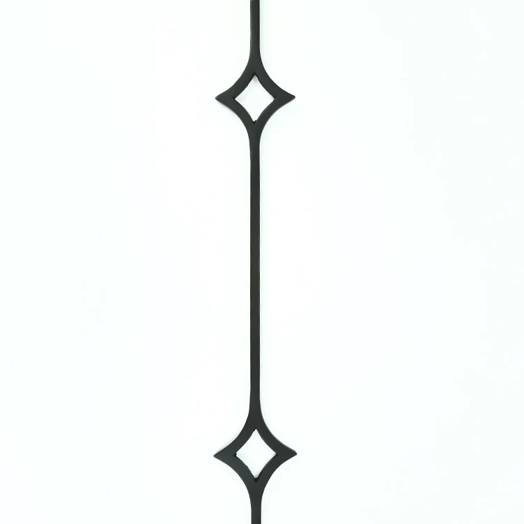 Decorative iron railing artwork