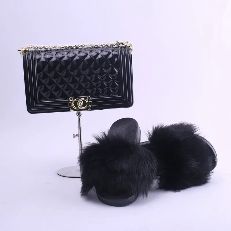 Wholesale ladies furry fur slides slippers and purse handbags sets for women, Red green purple pink blue black brown
Wholesale ladies furry fur slides slippers and purse handbags sets for women, Red green purple pink blue black brown
