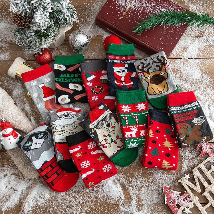 4 Pairs In Box Fashion Women Or Men Christmas Socks Gift Box Crew Knitted Christmas Socks Unisex, Picture
4 Pairs In Box Fashion Women Or Men Christmas Socks Gift Box Crew Knitted Christmas Socks Unisex, Picture