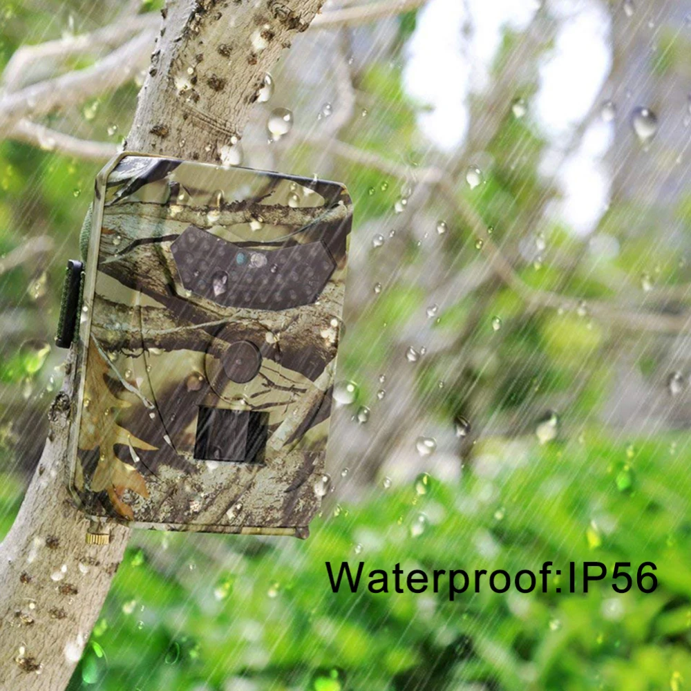 Thermal Camera Hunting Camera Trail Camera Waterproof 12MP 1080P Game Hunting Scouting Cam with 3 Infrared Sensors for Wildlife