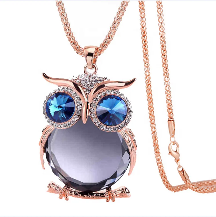 Fashion Women Accessories Multiple Stone Color Crystal Rhinestone Jewelry Owl Pendant Necklace
Fashion Women Accessories Multiple Stone Color Crystal Rhinestone Jewelry Owl Pendant Necklace