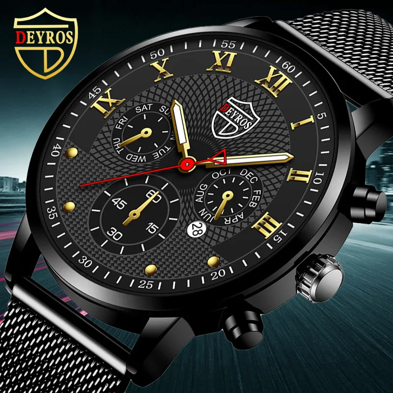 New Arrive Fashion Mens Watches Luxury Stainless Steel Mesh Belt Quartz Wrist Watch Men Business Casual Watch Relogio Masculino, 7-colors
New Arrive Fashion Mens Watches Luxury Stainless Steel Mesh Belt Quartz Wrist Watch Men Business Casual Watch Relogio Masculino, 7-colors