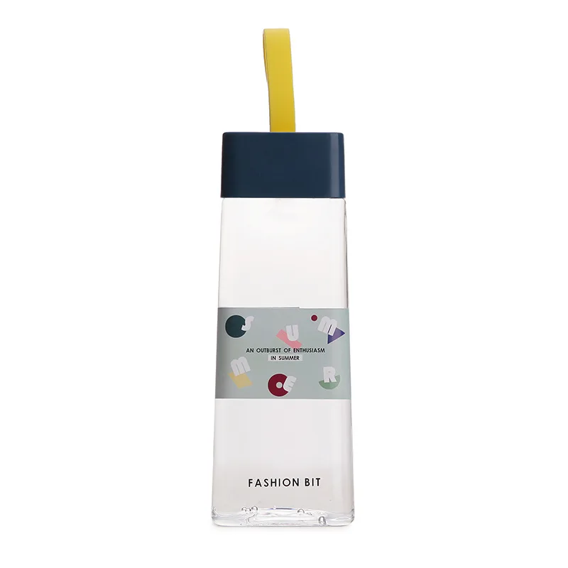 Madou Cute Transparent Clear Creative Water Bottle Reusable Square Shape Plastic Water Bottle, 4 colors
Madou Cute Transparent Clear Creative Water Bottle Reusable Square Shape Plastic Water Bottle, 4 colors