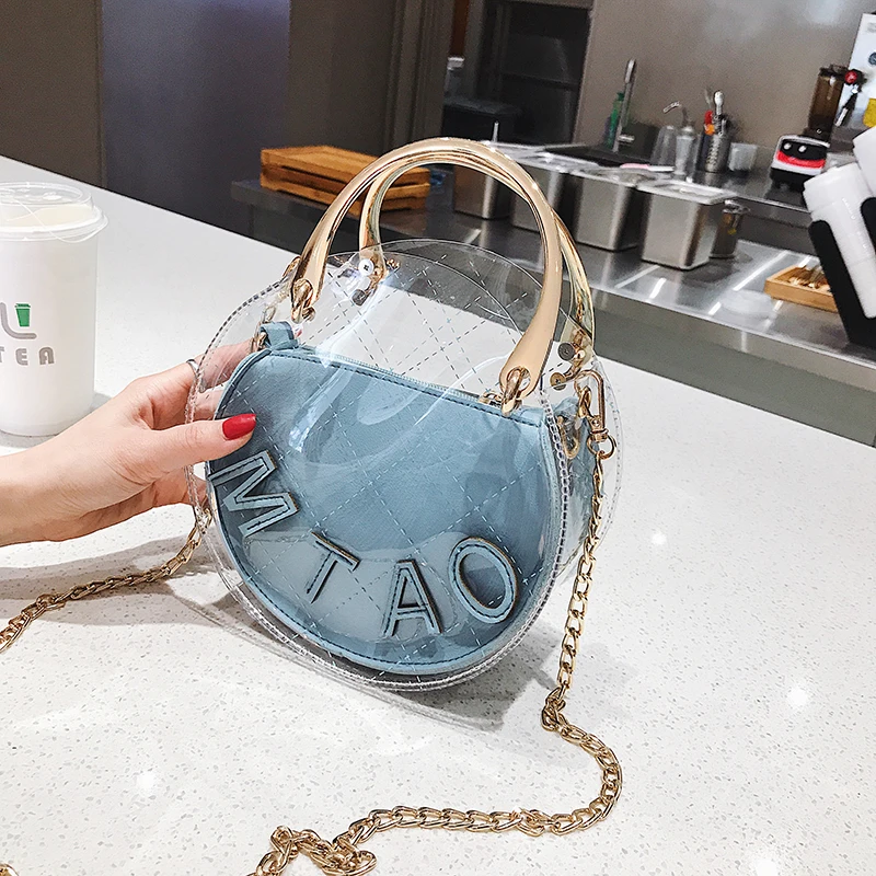 Women 2021 Transparent Bags Fashion Women African Style Shoulder Bag Messenger PVC Waterproof Beach Bag
Women 2021 Transparent Bags Fashion Women African Style Shoulder Bag Messenger PVC Waterproof Beach Bag