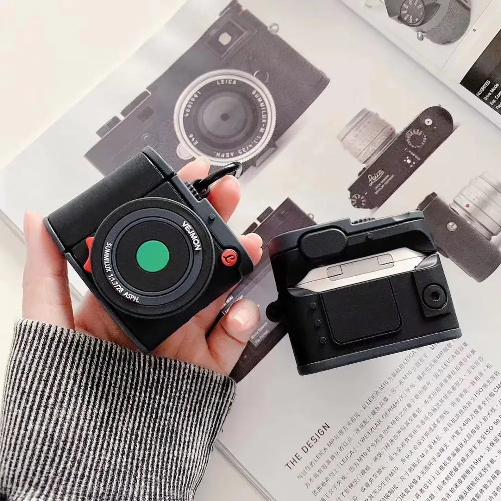 Cute 3D camera for airpods case INS creative for air pod case cover headphone box 2020
Cute 3D camera for airpods case INS creative for air pod case cover headphone box 2020