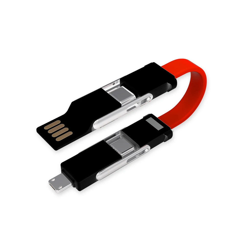 Keychain Short 4 in 1 Magnetic Keychain USB Charger Cable for Android Micro USB, iPhone and USB-C, White, black, blue, orange, green, red, rose, grey
Keychain Short 4 in 1 Magnetic Keychain USB Charger Cable for Android Micro USB, iPhone and USB-C, White, black, blue, orange, green, red, rose, grey