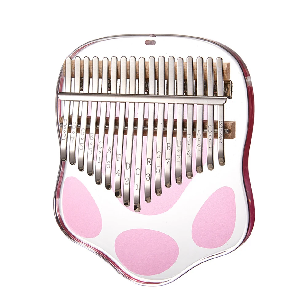 17-Tone Thumb Piano Portable Acrylic Carlimba Thumb Piano Musical Instrument Gifts For Kids, Transparent+pink
17-Tone Thumb Piano Portable Acrylic Carlimba Thumb Piano Musical Instrument Gifts For Kids, Transparent+pink