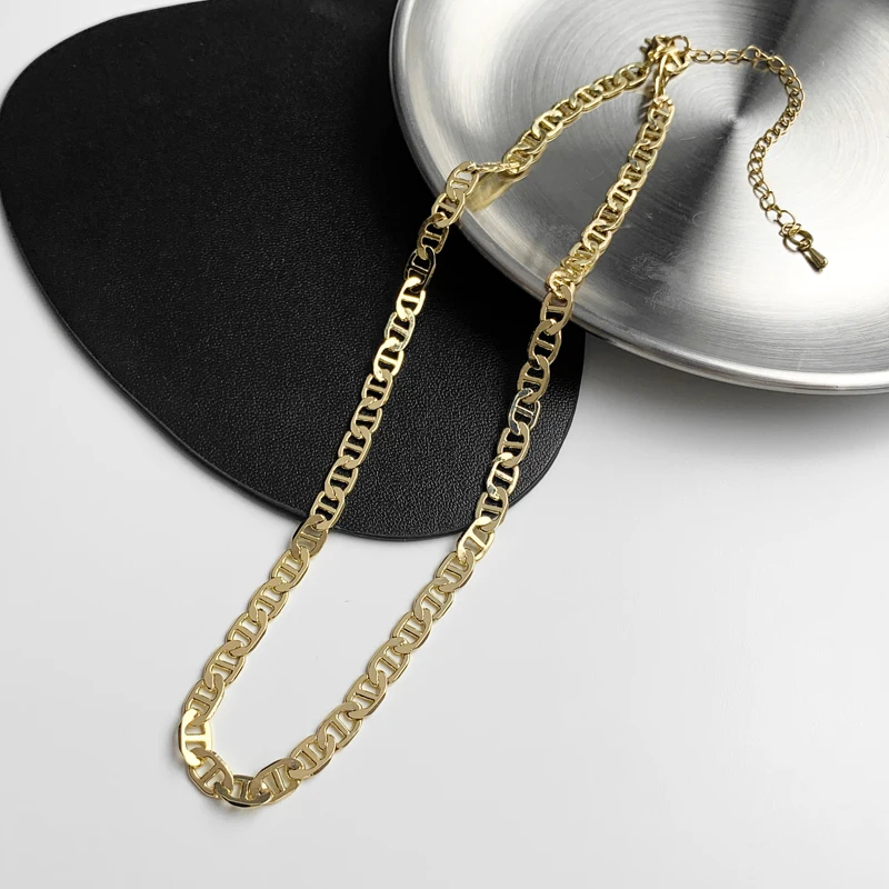 Vershal D-19 Trendy 18k Gold Plated Minimalist Luxury Link Chain Choker Necklace Women Jewelry
Vershal D-19 Trendy 18k Gold Plated Minimalist Luxury Link Chain Choker Necklace Women Jewelry