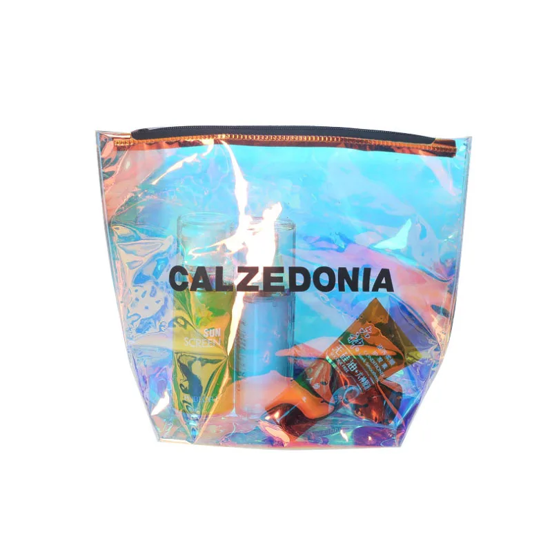 Fashion Custom Laser PVC Bag Waterproof Wash Storage Holographic Cosmetic Bag With Zipper
Fashion Custom Laser PVC Bag Waterproof Wash Storage Holographic Cosmetic Bag With Zipper