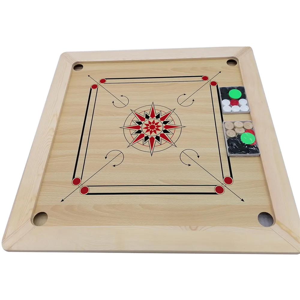 Large Recreational Vintage Classic Strike Family Party Tabletop Wood Carom Board Game With Coins
Large Recreational Vintage Classic Strike Family Party Tabletop Wood Carom Board Game With Coins