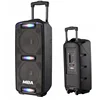 New portable trolley BT rechargeable wireless usb karaoke speaker SA-208A double 8 inch woofer