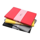 Professional custom diary notebook printing A5 PU softcover ruled dotted grid blank unruled 55g soft cover notebook