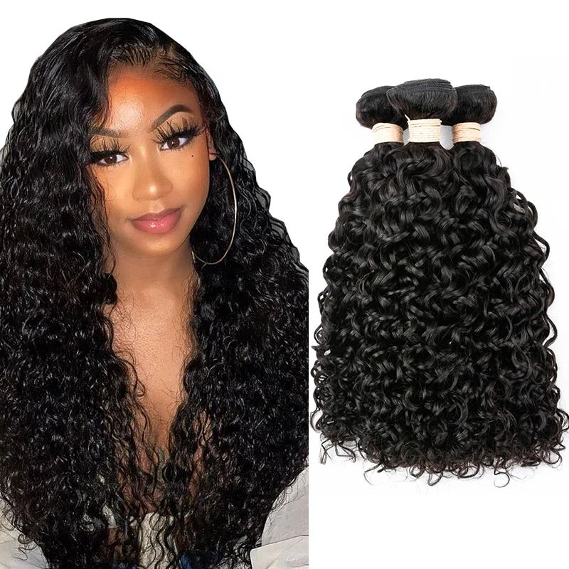 Brazilian Water Wave Bundles Long Black 100%Human Hair Bundle Water Wave Bundles With Frontal
Brazilian Water Wave Bundles Long Black 100%Human Hair Bundle Water Wave Bundles With Frontal