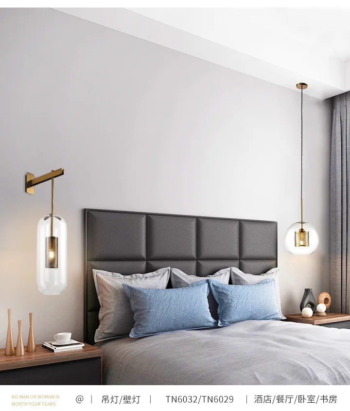 Modern decorative glass pendant lights bronze socket hanging Lamp Home Decor Dining