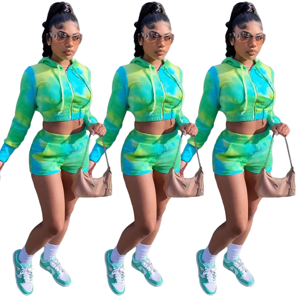 KaiChen Autumn leisure sweatshirt long sleeve pocket pants suit fall jacket zipper hat drawstring women two piece set, Picture color
KaiChen Autumn leisure sweatshirt long sleeve pocket pants suit fall jacket zipper hat drawstring women two piece set, Picture color