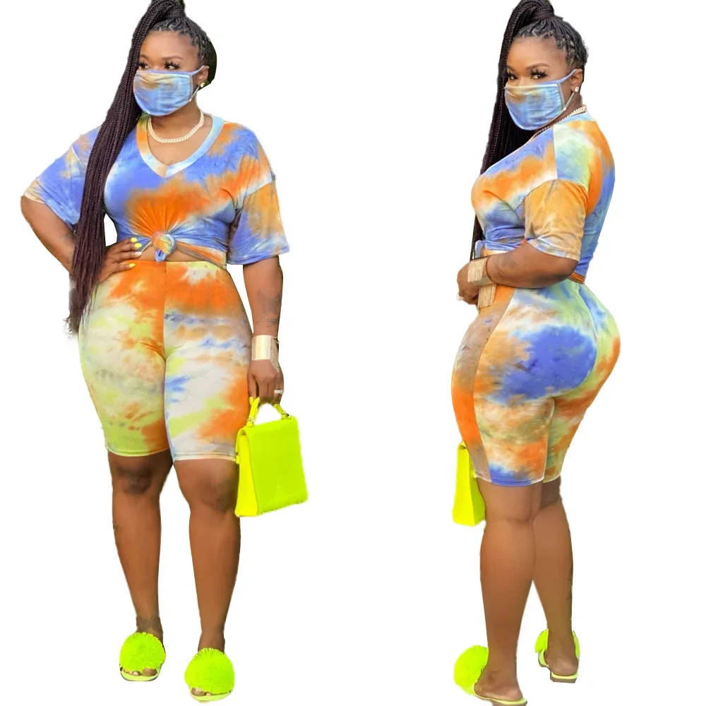 Plus Size yoga biker shorts set 4XL 5XL tie dye v-neck tshirts and shorts 2 piece set women biker shorts set, Rose , yellow , blue
Plus Size yoga biker shorts set 4XL 5XL tie dye v-neck tshirts and shorts 2 piece set women biker shorts set, Rose , yellow , blue