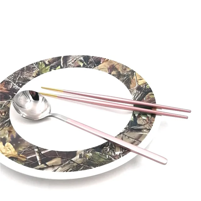 homefelt Korean Metal Chopsticks 304 Stainless Steel Titanium Chopsticks with logo, Gold plated handle
homefelt Korean Metal Chopsticks 304 Stainless Steel Titanium Chopsticks with logo, Gold plated handle